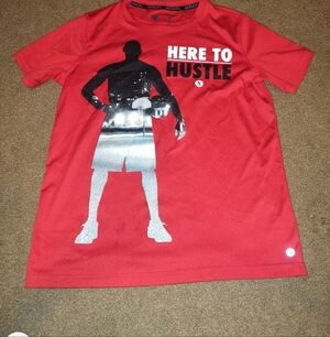 Xersion Red 'Here to Hustle' Men's Tee